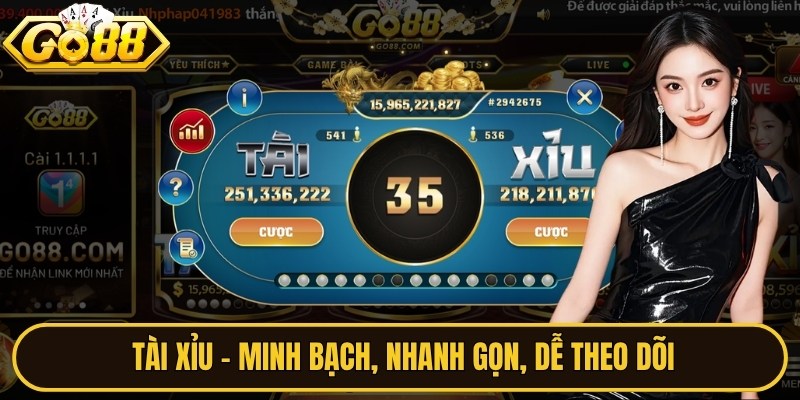 Tài Xỉu – Minh bạch, nhanh gọn, dễ theo dõi